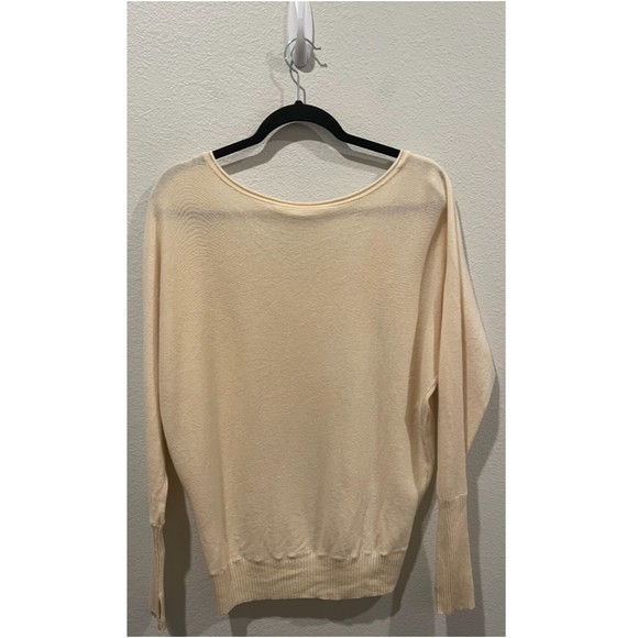 ATHLETA Round Neck Tan Cashmere Sweatshirt - Picture 4 of 7